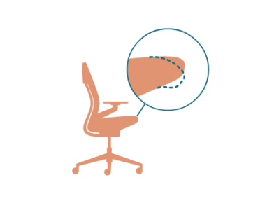 illustration of the side view of a chair