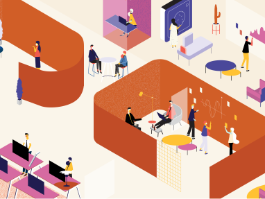 returning to the workplace illustration