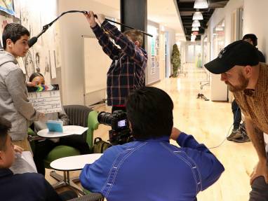 kids filming