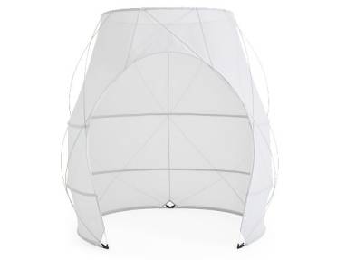 white pod tent
