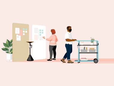 Work Better - The Great Office Reset Illustration Design Principle Fixed to Fluid