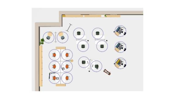 education library space floorplan view