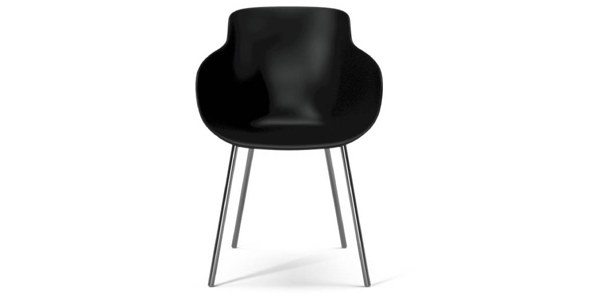 Chaise HUG avec base en métal