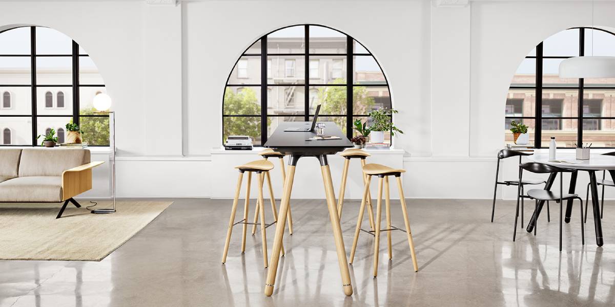 Potrero415 Light Standing Height Meeting Table Steelcase