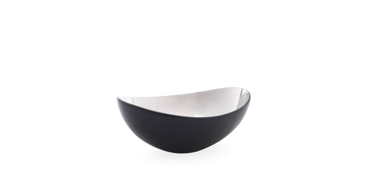 MGBW Cast Iron and Silver Large Bowl
