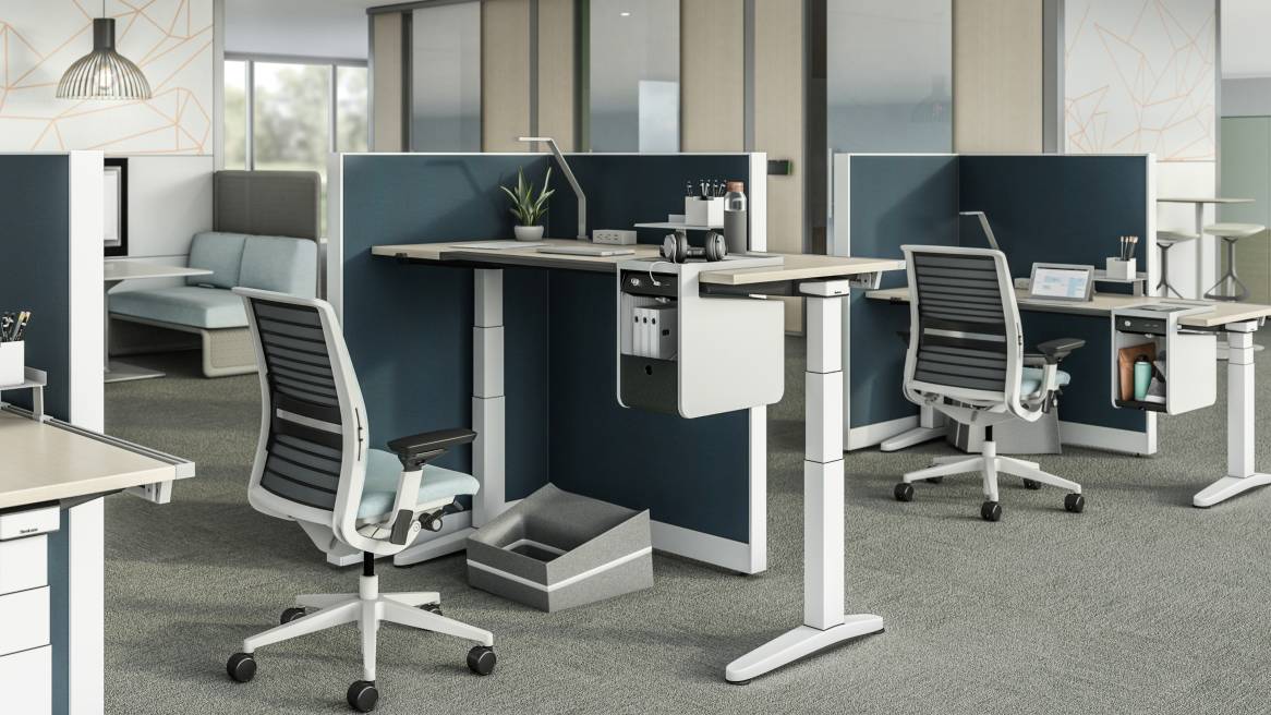 Soto Personal Console For Under Desk Hanging Storage Steelcase