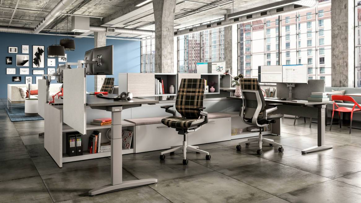 Answer Beam to Support Desks & Workstations Steelcase