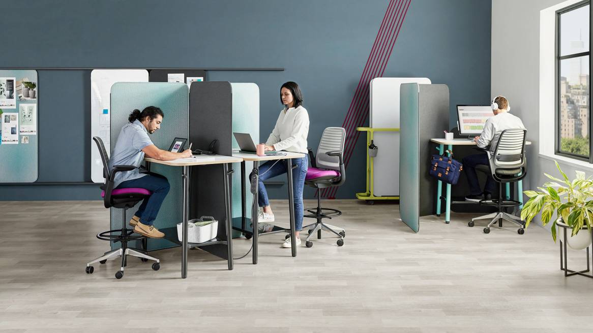 Steelcase Flex Mobile Reconfigurable Office Furniture Collection