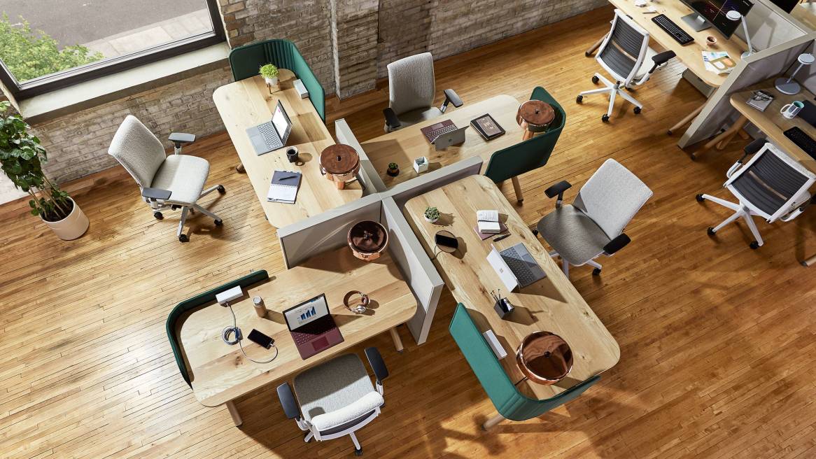 Steelcase Flex Mobile Reconfigurable Office Furniture Collection