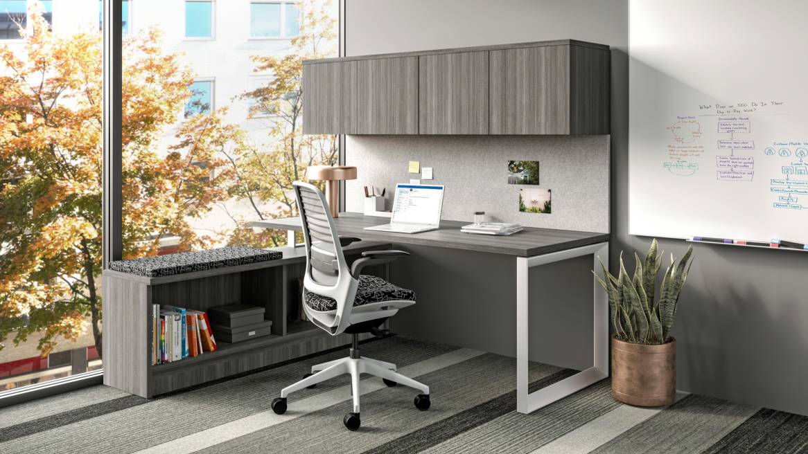Currency Contemporary Desk System Steelcase