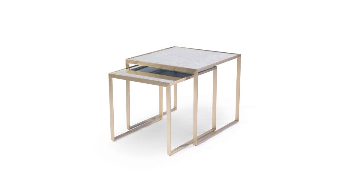 Astor Nesting Tables By Mitchell Gold Bob Williams Steelcase - Bobs Furniture Mirrored Desk Astor Nesting Tables By Mitchell Gold Bob Williams Steelcase - Bobs Furniture Mirrored Desk