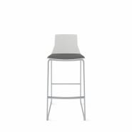 Montara650 Wood Shell Stool with Upholstered Seat, Bar Height