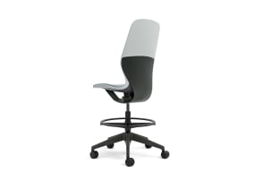SILQ Armless Stool office chair on white