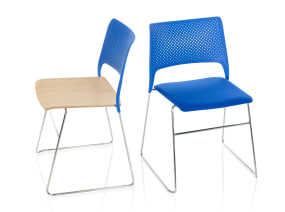 Cors Orangebox Guest Chairs On White