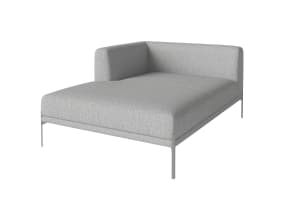 Caisa Chaise Longue on white background