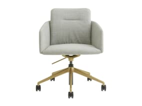 off white conference chair 5-star base