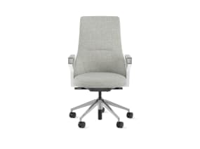 Massaud Mid Back Conference Chair Loop Arm, on Casters
