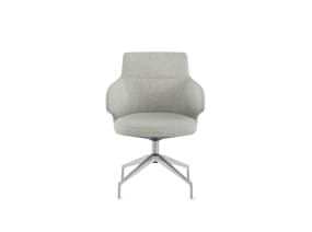 Massaud Low Back Conference Chair Loop Arm, on Glides