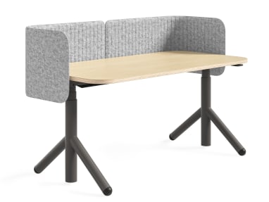 Steelcase Flex Height-Adjustable Desk on white background