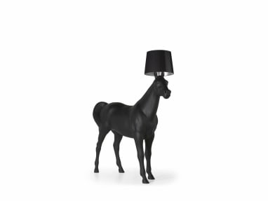 Horse lamp, base, black