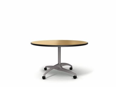 Au Lait Round Fixed Top Table with 37"W Base, 42"D