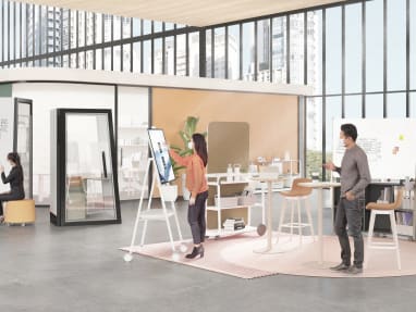 Collaboration spaces promo tile