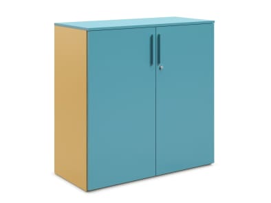 Universal Storage with hinged doors on white background