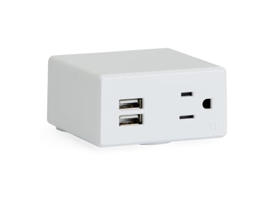 close up to Steelcase Powerstrip Intro cube