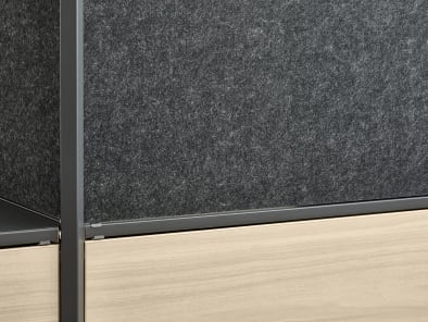 Close up of infills on Steelcase Flex Active Frames