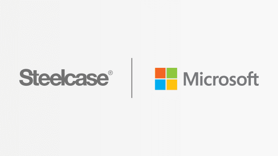 Steelcase und Microsoft logo