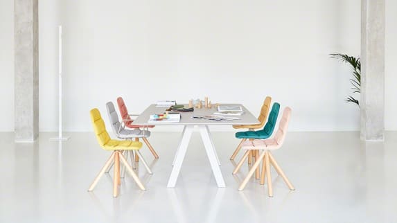 Viccarbe chairs and table