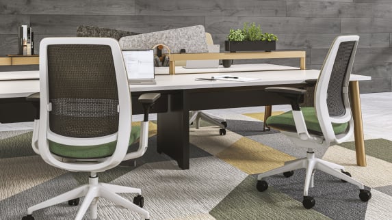 お得高評価GMDKS292B○ Steelcase / スチールケース デスクチェア ワークチェア 作業椅子 事務 オフィスチェア アメリカ製 布張り 布張り