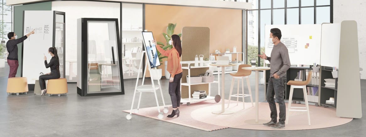 Work Better collaboration spaces illustration