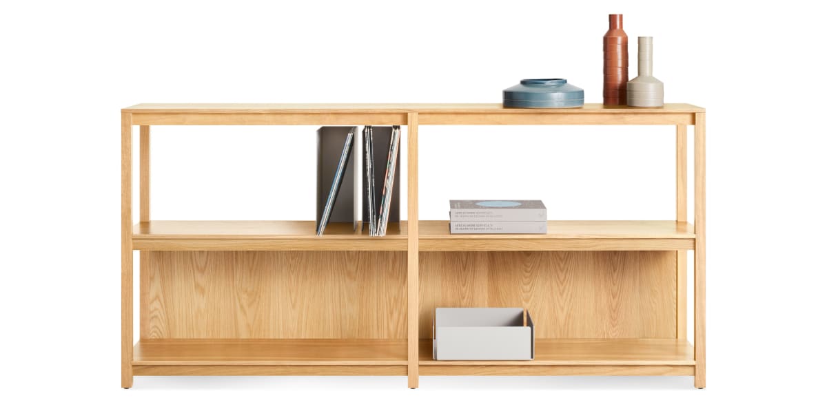 Open Plan Large Low Bookcase