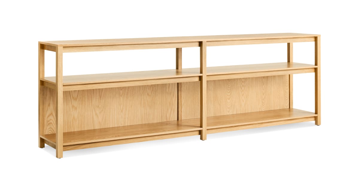Open Plan Long Bookcase