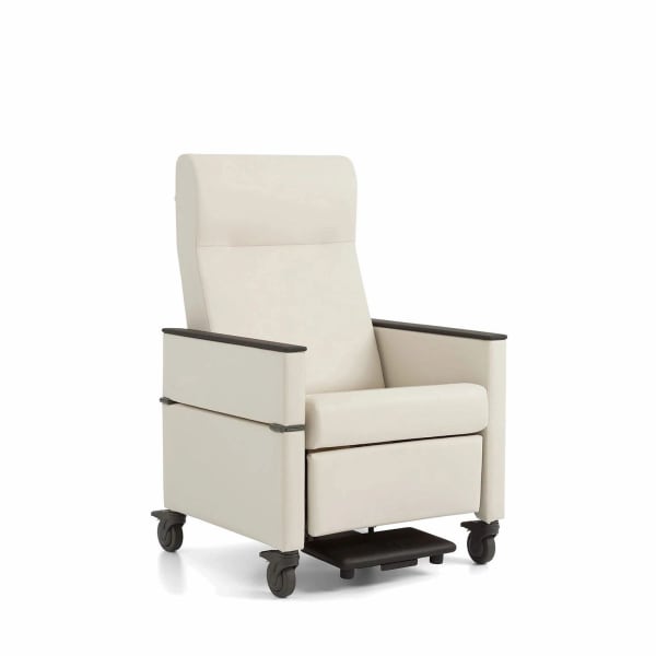 Empath Medical Recliner Chair with Wheels for Patients Steelcase