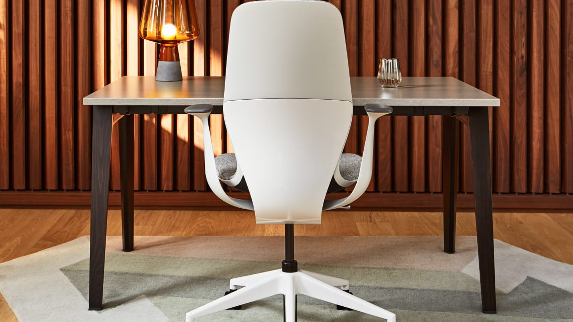 Silq office chair from the back
