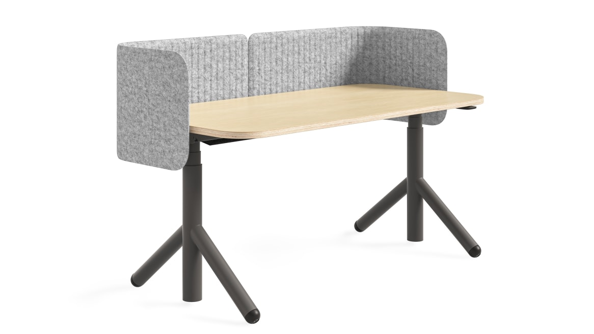Steelcase Flex Height-Adjustable Desk on white background
