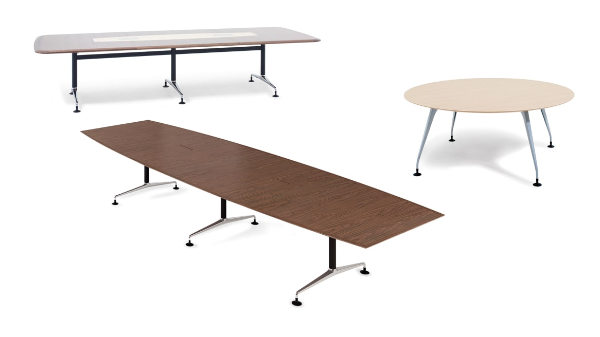 Pars Orangebox Meeting + Classroom Tables on White