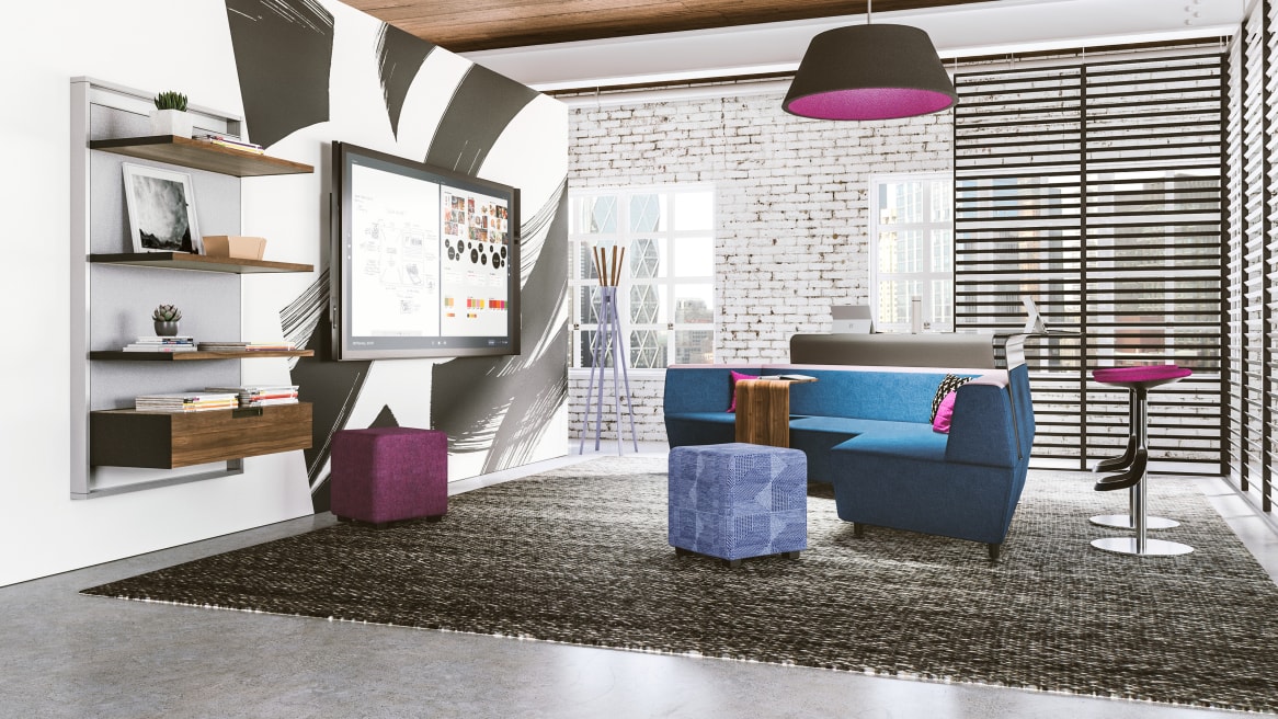 FlexFrame, wood, media:scape lounge, Lox stool, bfree, b-free cube