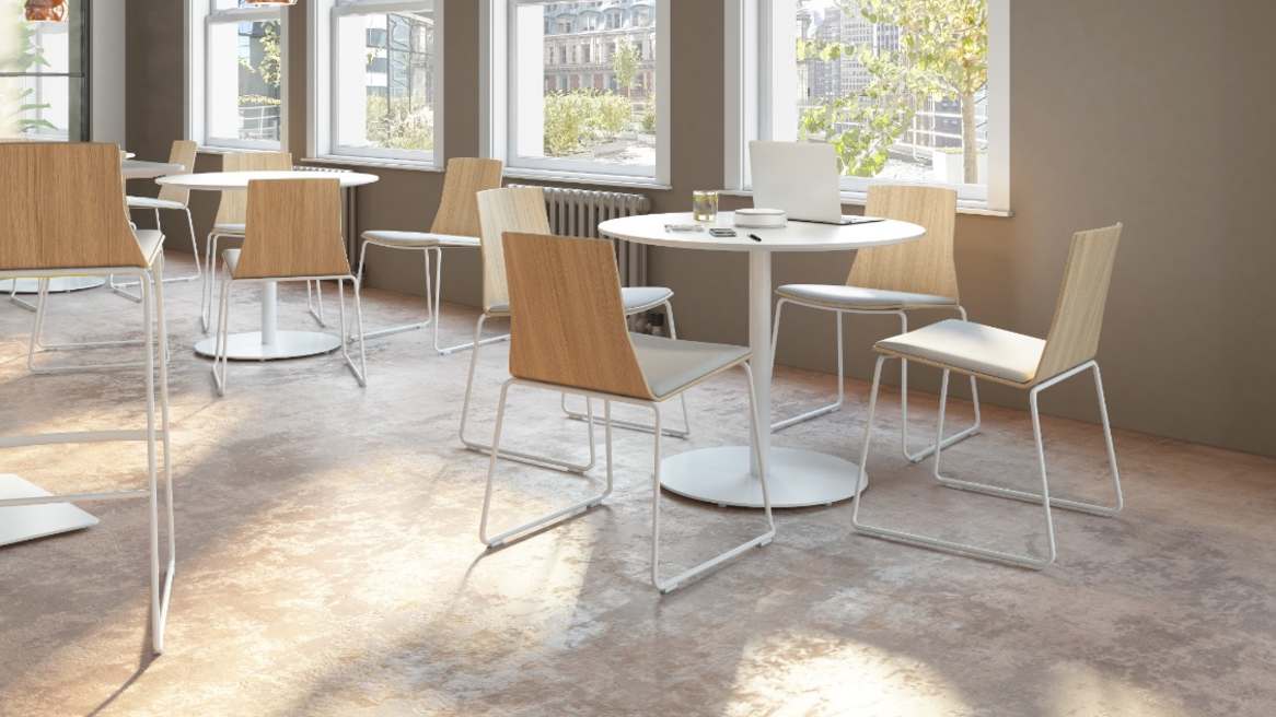 Montara650 Wood Shell Chair with Upholstered Seat
