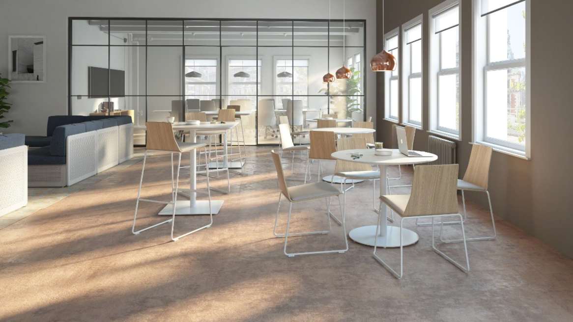 Montara650 Wood Shell Chair with Upholstered Seat