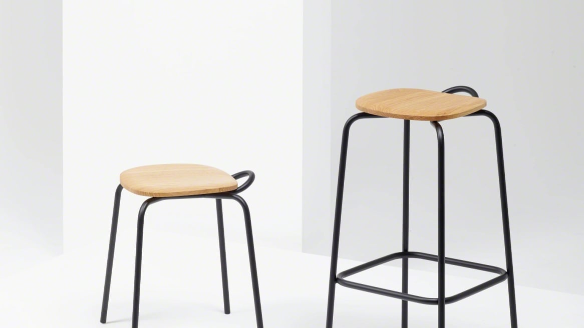 Forcina Low Stool, Robinia Oiled