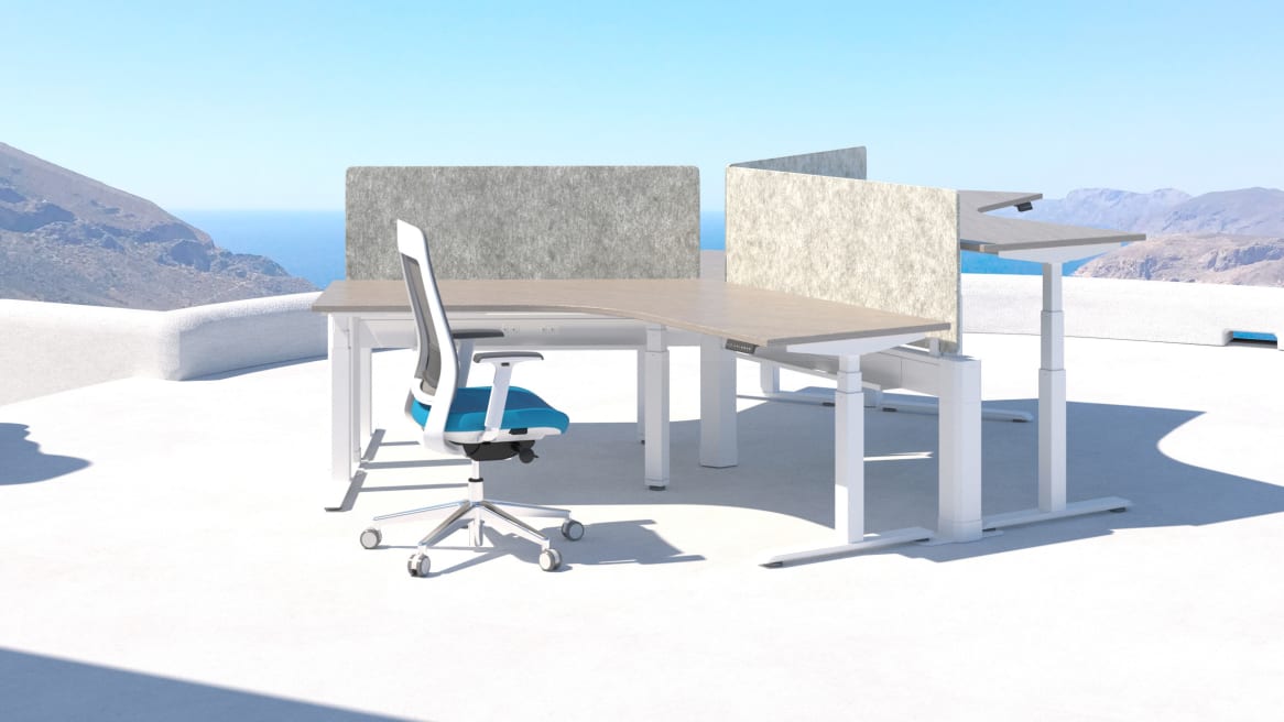 ACTIV-Pro 3-Stage Desk - White