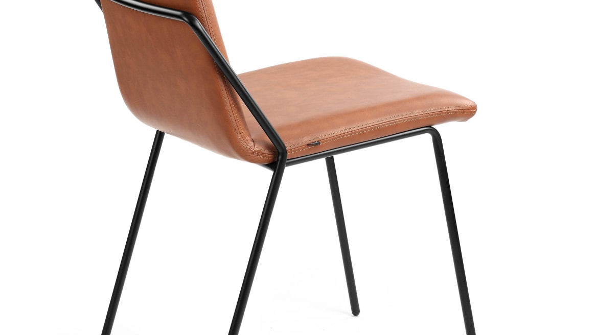 Sling chair, upholstered
