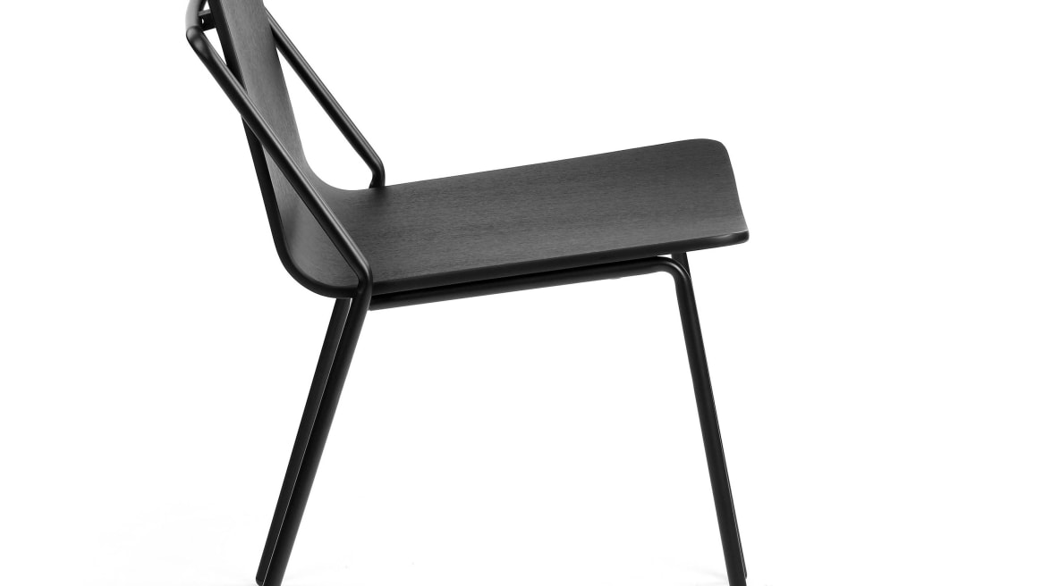 Sling chair, veneer for seat and back