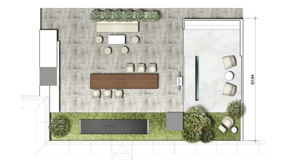 ROBARTS SPACES PEKIN: Propuesta Ganadora<br /> Este diseño ganador incluye una cinta para caminar integrada en el suelo que permite dar paseos acompañado. Una relajante cascada interior y un uso estratégico de la vegetación a gran escala favorecen el movimiento y llevan la naturaleza a las instalaciones.