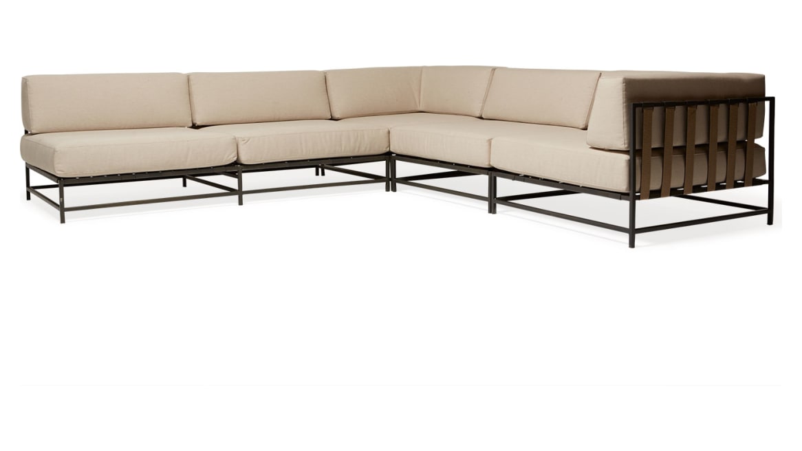 Cream & Charcoal Outdoor Sectional