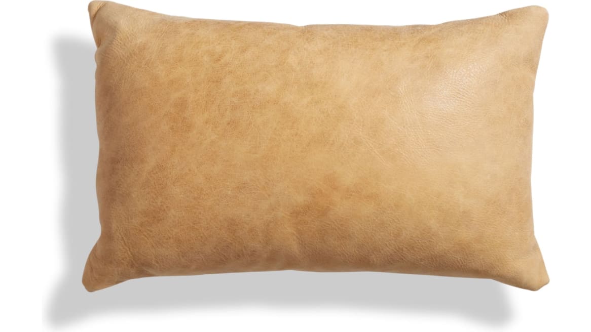 Signal Leather 20" x 13" Lumbar Pillow