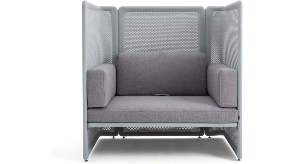 Lagunitas 1-Seat High-Back Lounge, Left and Right Knit Screen